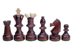 Ambassador Brown Wooden Chess Set – Deluxe Edition with Insert Tray (Size No. 5.5)