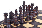 Three Player Wooden Chess Set Large 3.35 in King