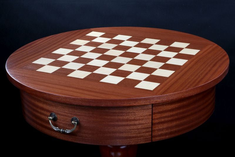 Luxury Round Chess Table (25 kg, 2.0 in Squares / 50 mm)