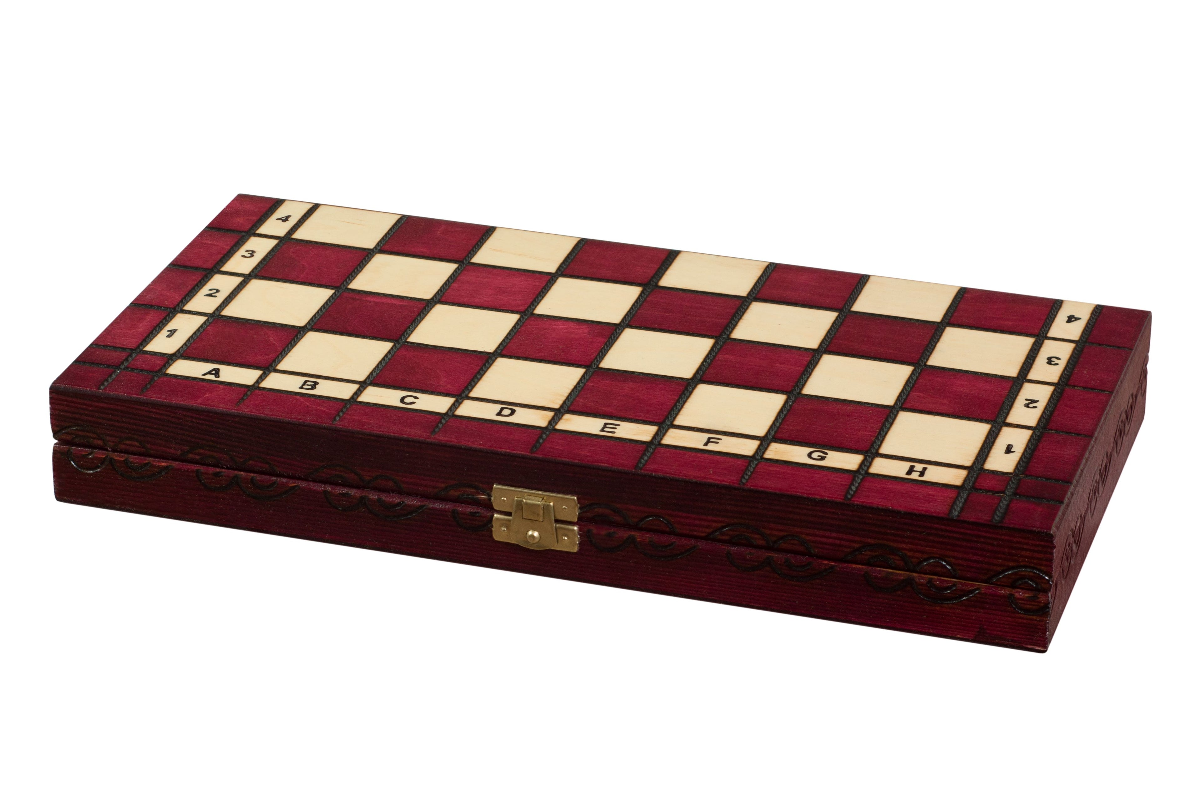 Medium Royal Kings Chess Set with Insert Tray – Cherry Finish (2.5 inch King)