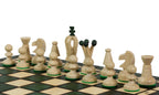 Medium Royal Kings Chess Set , Green Finish (2.5 inch King)