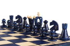 King's Medium Blue Chess Set with Insert Tray (2.36 in King / 60 mm)