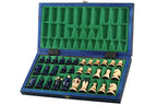 King's Medium Blue Chess Set with Insert Tray (2.36 in King / 60 mm)