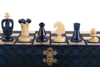 King's Medium Blue Chess Set with Insert Tray (2.36 in King / 60 mm)