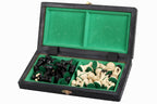 King's Small Chess Set Black with Felt Lining (2.36 in King / 60 mm)