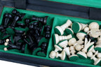 King's Small Chess Set Black with Felt Lining (2.36 in King / 60 mm)