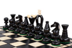 King's Small Chess Set Black with Felt Lining (2.36 in King / 60 mm)
