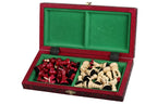 King's Small Chess Set Cherry with Felt Lining (2.36 in King / 60 mm)