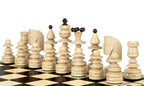 Christmas Tree Chess Set Handcrafted Hornbeam Pieces 4.72 in King