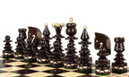 Christmas Tree Chess Set Handcrafted Hornbeam Pieces 4.72 in King