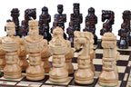 Gladiator Chess Set with Large Burned Board – 5.91 in King