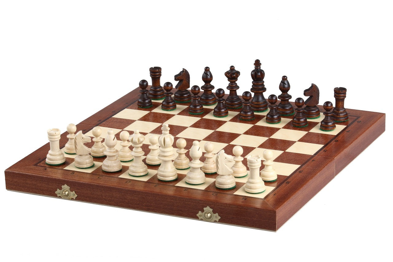 Olympic Small Inlaid Chess Set with Insert Tray (2.56 inch King)