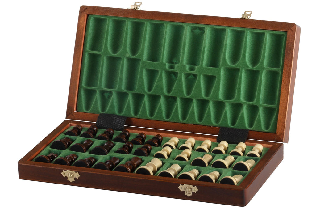 Magnetic Intarsia Chess Set with Insert Tray (2.64" King)