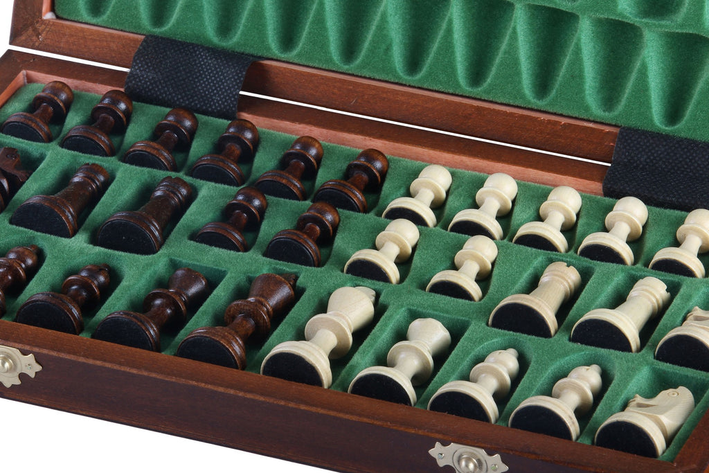 Magnetic Intarsia Chess Set with Insert Tray (2.64" King)