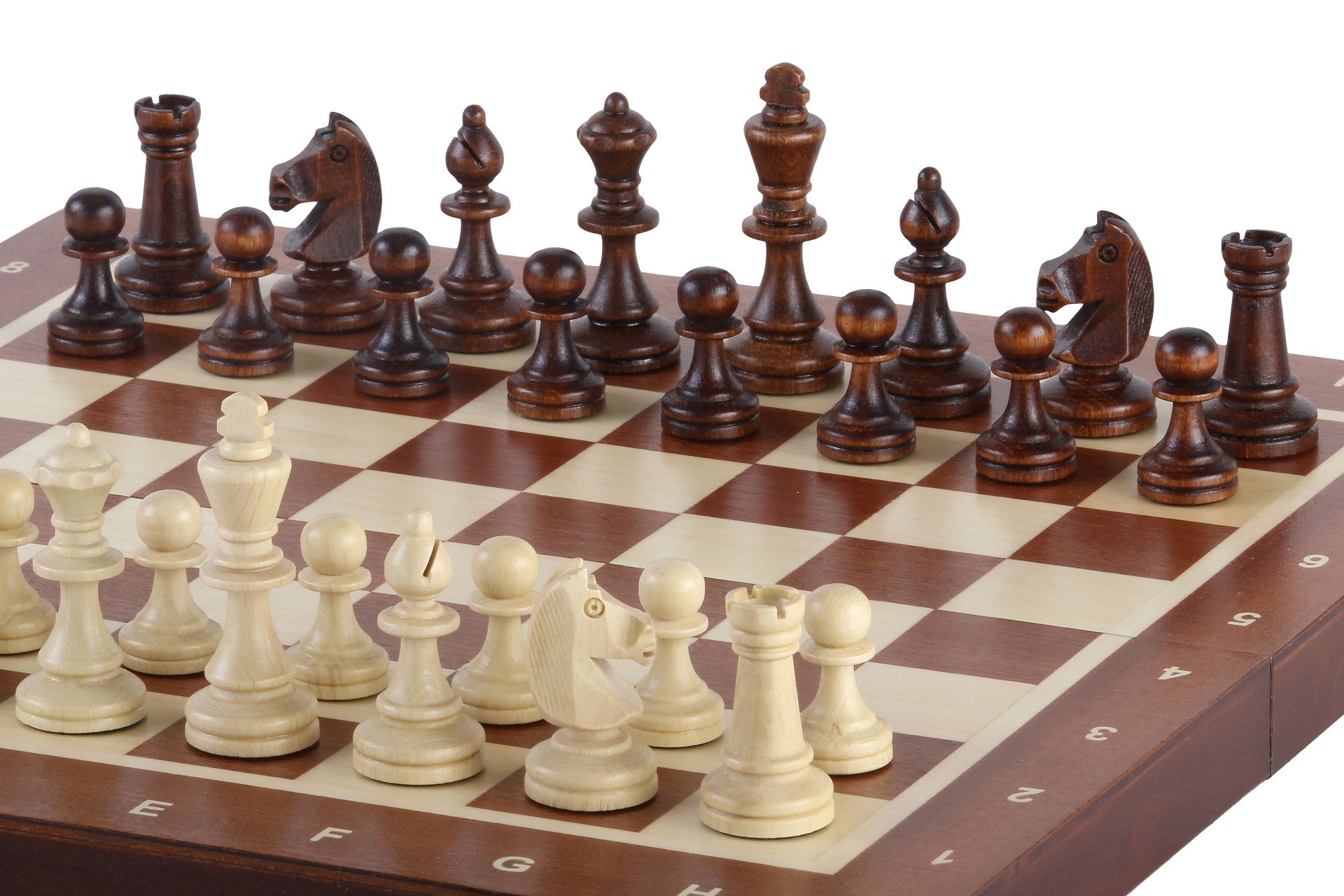 Magnetic Intarsia Chess Set with Insert Tray (2.64" King)