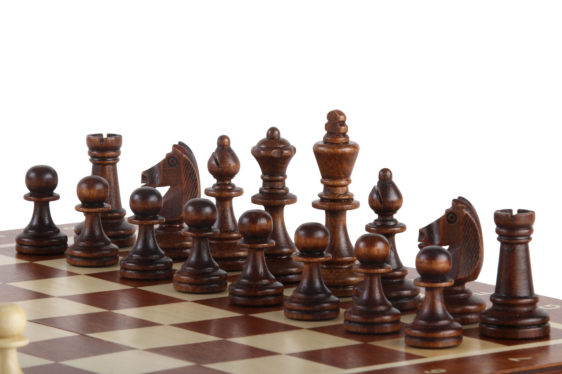 Magnetic Intarsia Chess Set with Insert Tray (2.64" King)