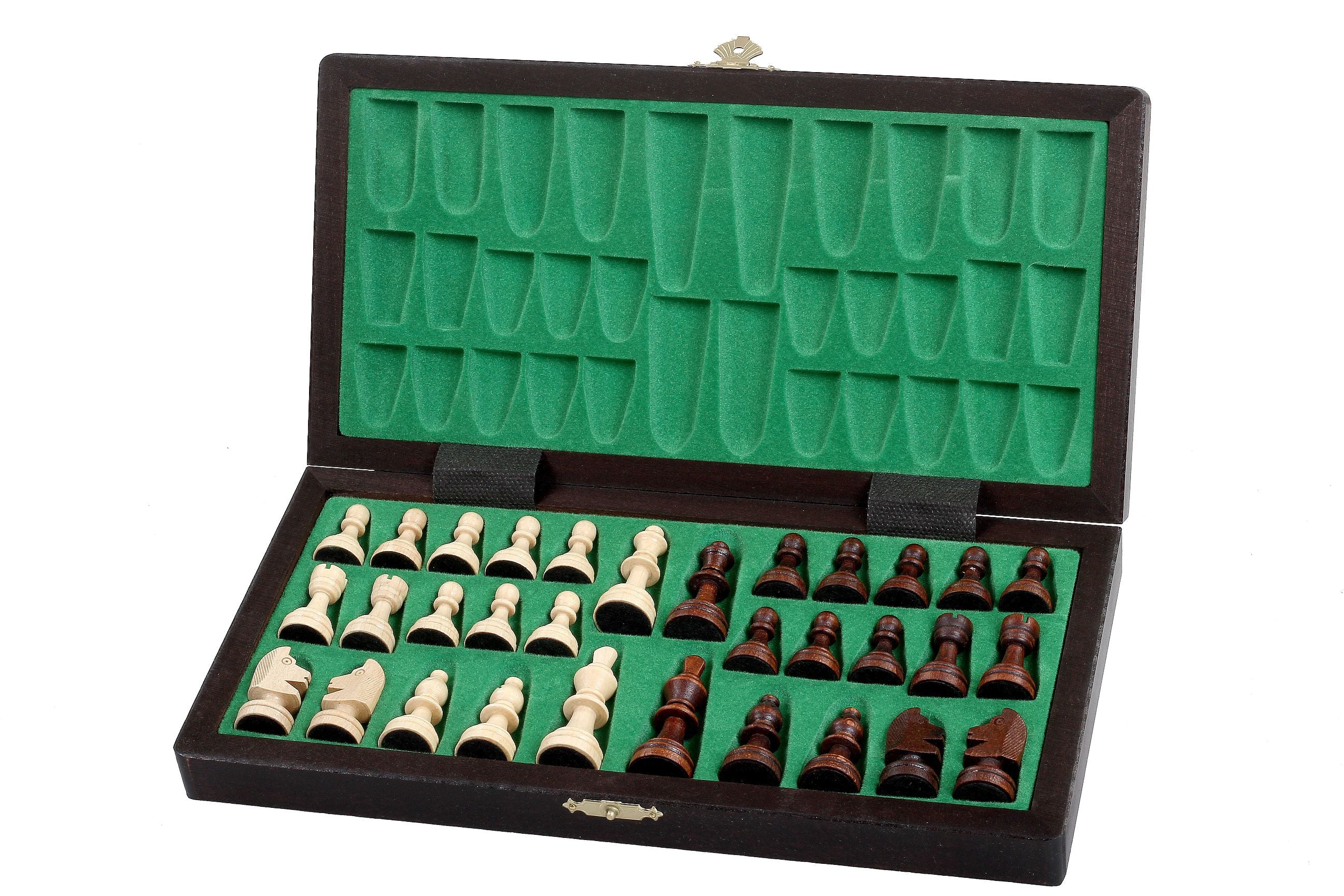 Magnetic Chess Set Brown with Insert Tray (2.36" King)