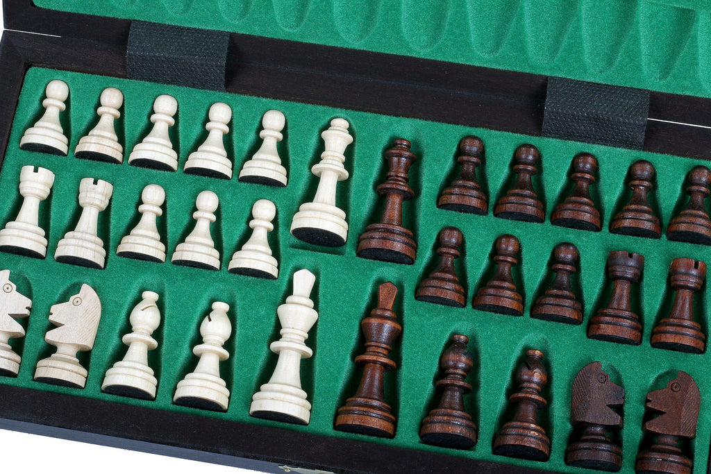 Magnetic Chess Set Brown with Insert Tray (2.36" King)