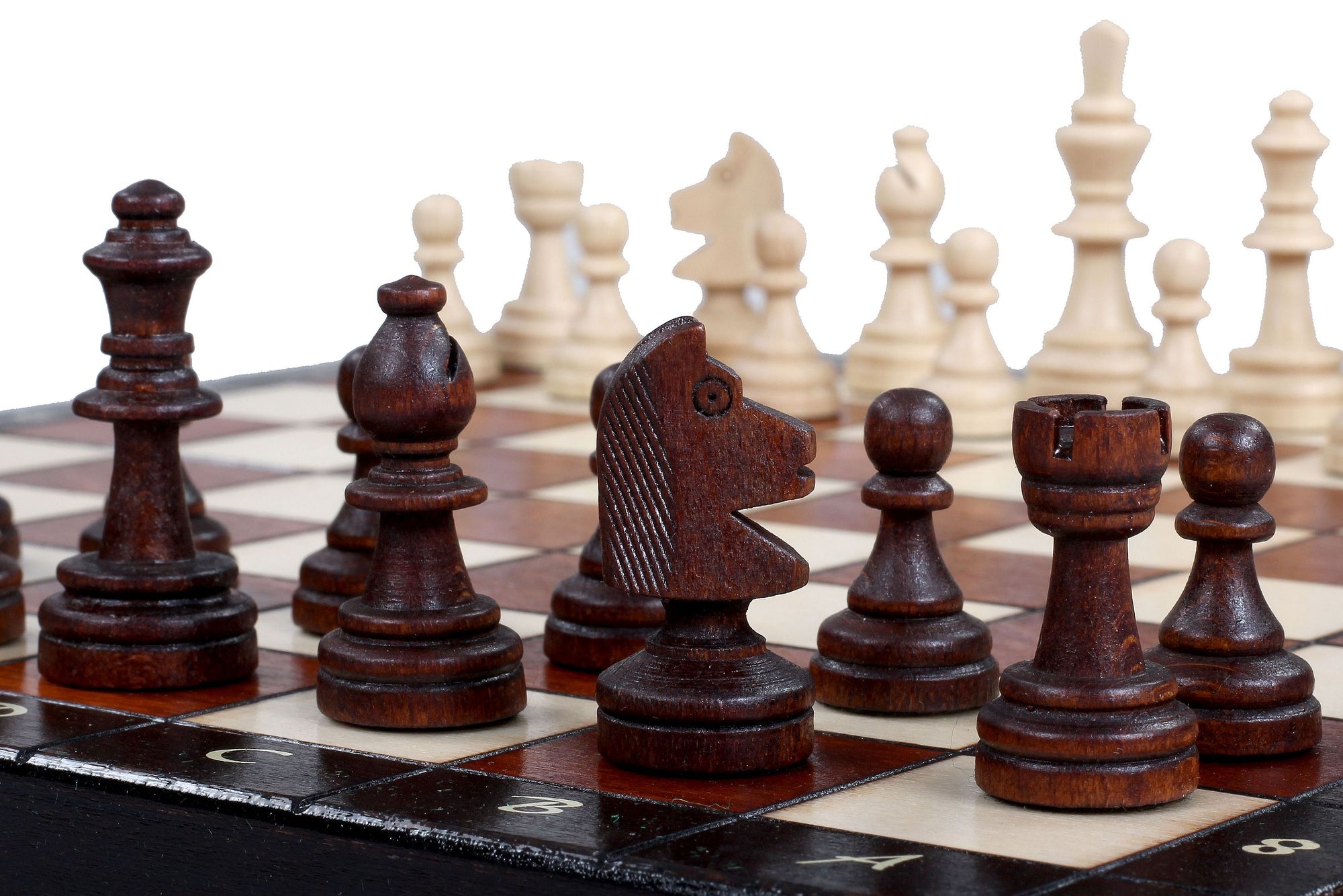 Magnetic Chess Set Brown with Insert Tray (2.36" King)