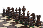 Cherry Wood Travel Chess & Checkers Set – Compact 2-in-1 Game
