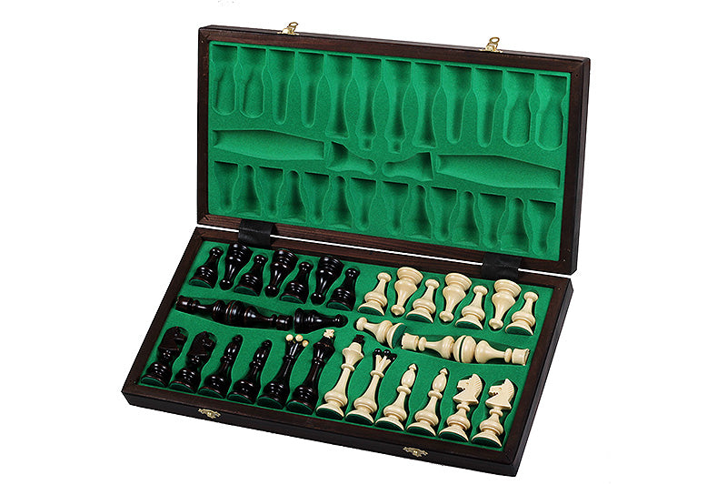 Beskid Highland Wooden Chess Set Polish Folk Style 18.1" Board