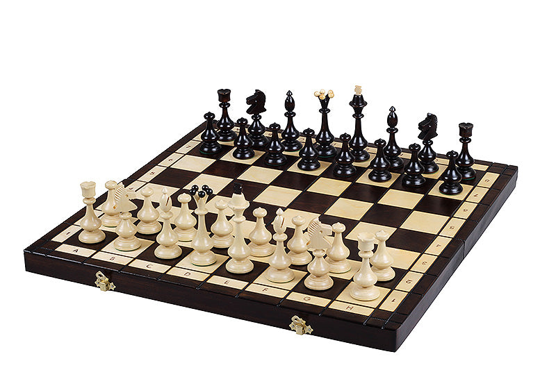 Beskid Highland Wooden Chess Set Polish Folk Style 18.1" Board