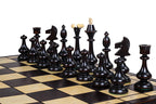 Beskid Highland Wooden Chess Set Polish Folk Style 18.1" Board