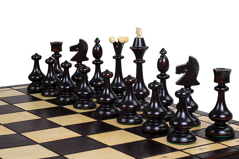 Beskid Highland Wooden Chess Set Polish Folk Style 18.1" Board