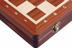Tournament Chess Set No 3 with Mahogany & Sycamore Inlaid Board
