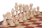 Tournament Chess Set No 4 (double queen) Mahogany & Sycamore Board