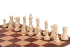 DGT Brown Chess Set with DGT 1002 Clock and Weighted Pieces 3.39 in King