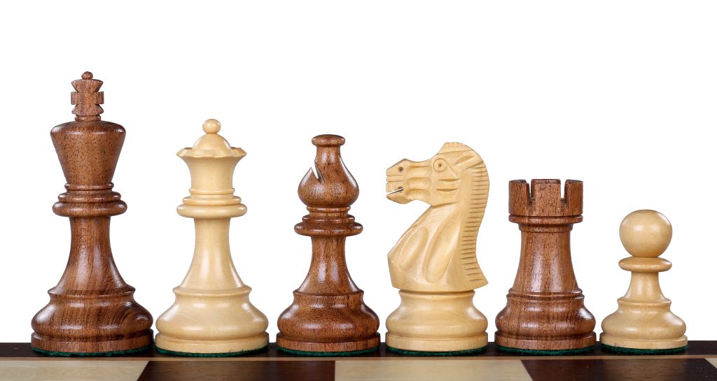 American Classic Chess Pieces – 3.75" King, Acacia & Boxwood