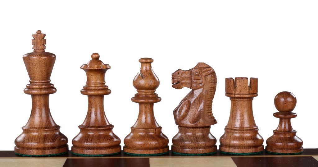 American Classic Chess Pieces – 3.75" King, Acacia & Boxwood
