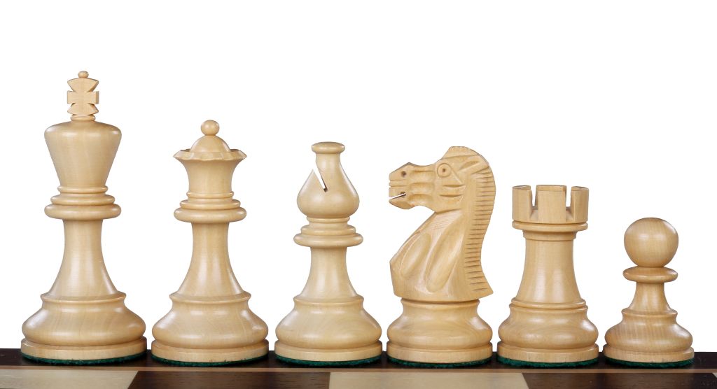 American Classic Chess Pieces – 3.75" King, Acacia & Boxwood