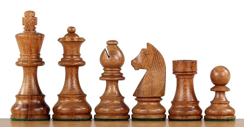 German Staunton Chess Pieces 3.75" Acacia & Boxwood