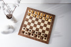 Walnut & Maple Chess Board 18.9″ – With Notation