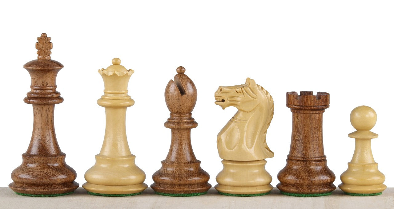 Oxford 3.75 Inch Chess Pieces – Acacia & Boxwood