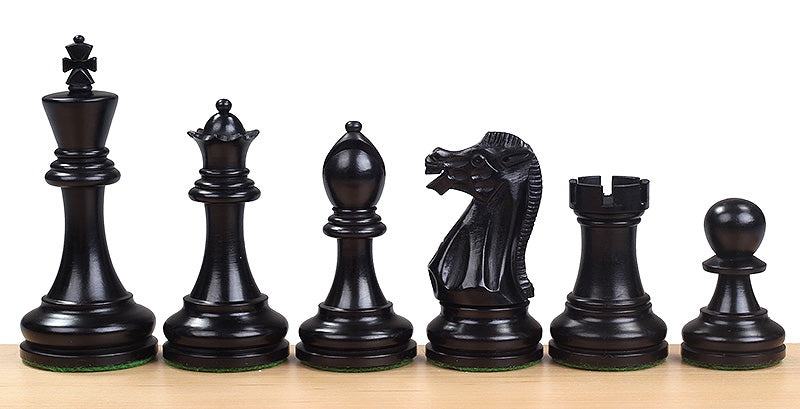 Executive Ebonised Chess Pieces – 4″ King