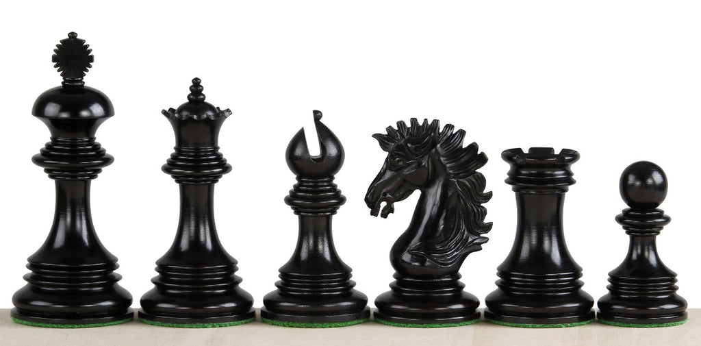 Sunrise 3.75" Ebony Chess Pieces
