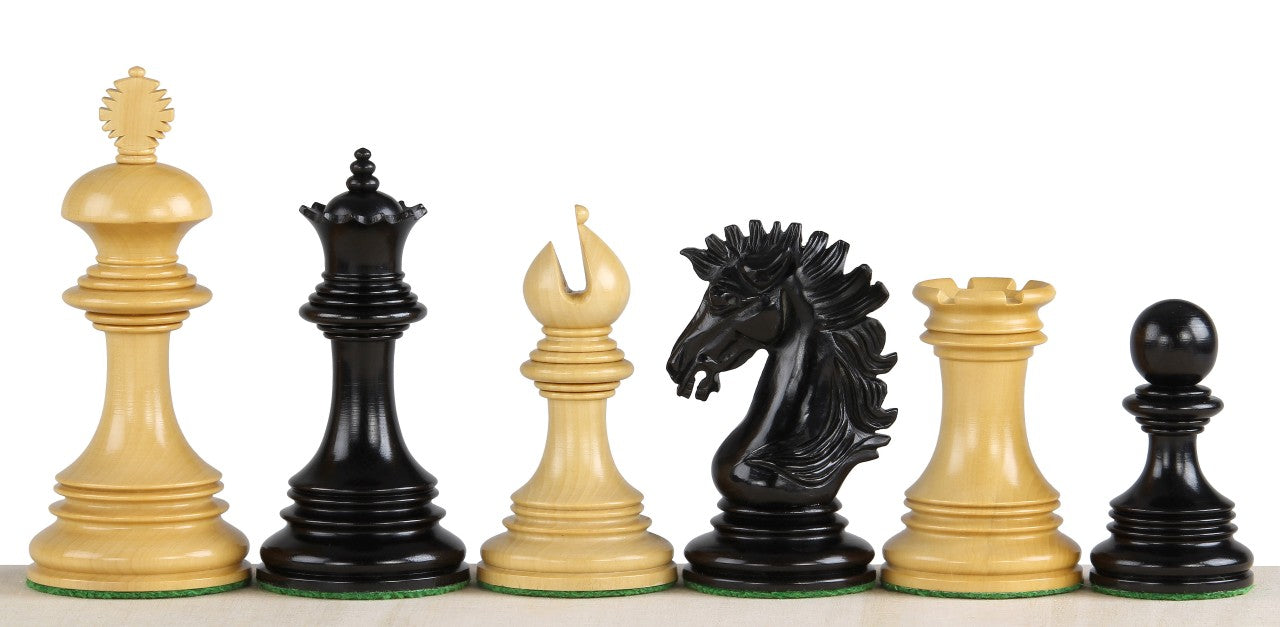 Sunrise 4.25" Exclusive Chess Pieces – Ebony Finish
