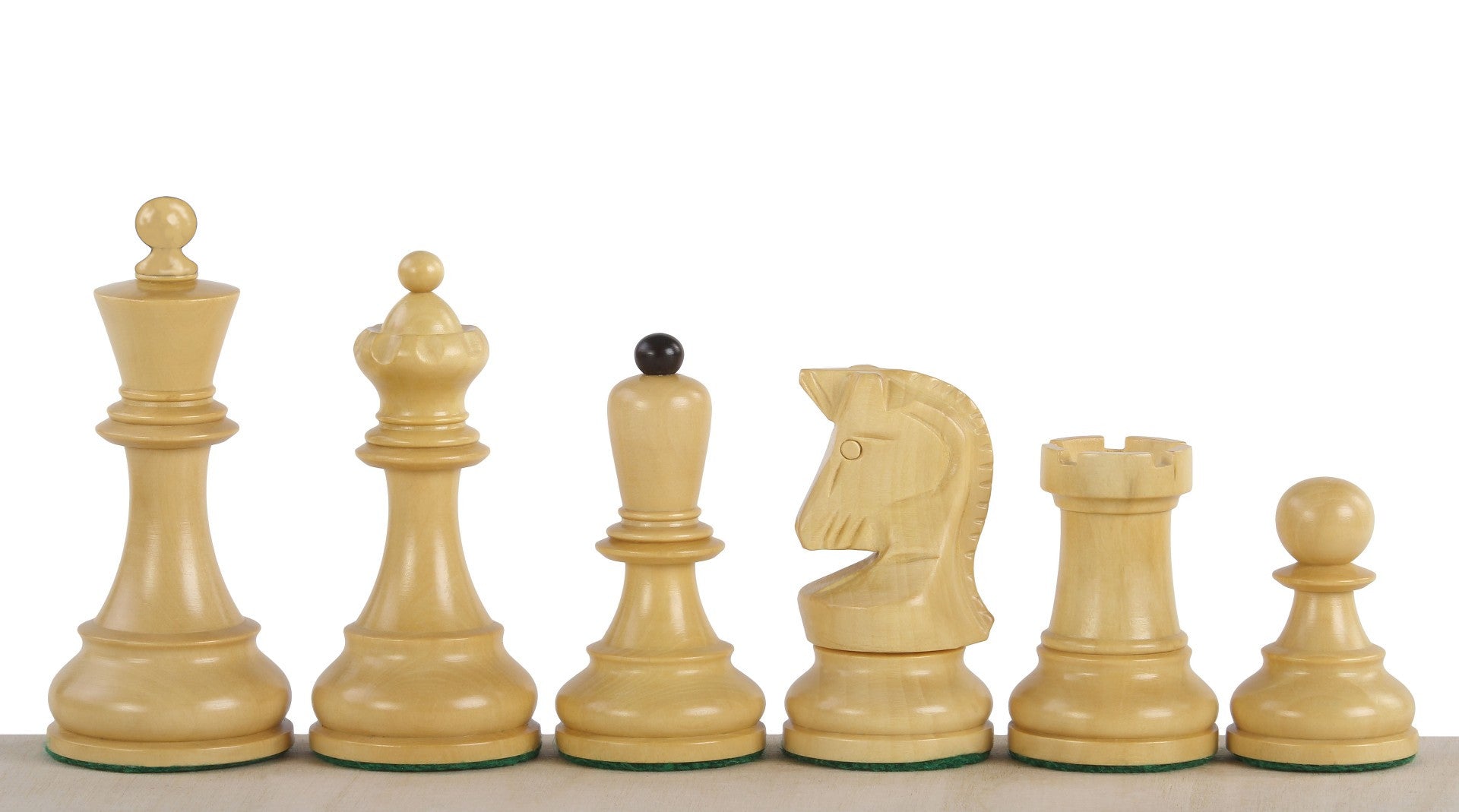 Dubrovnik Acacia Chess Pieces – 3.75 Inch Bobby Fischer Style
