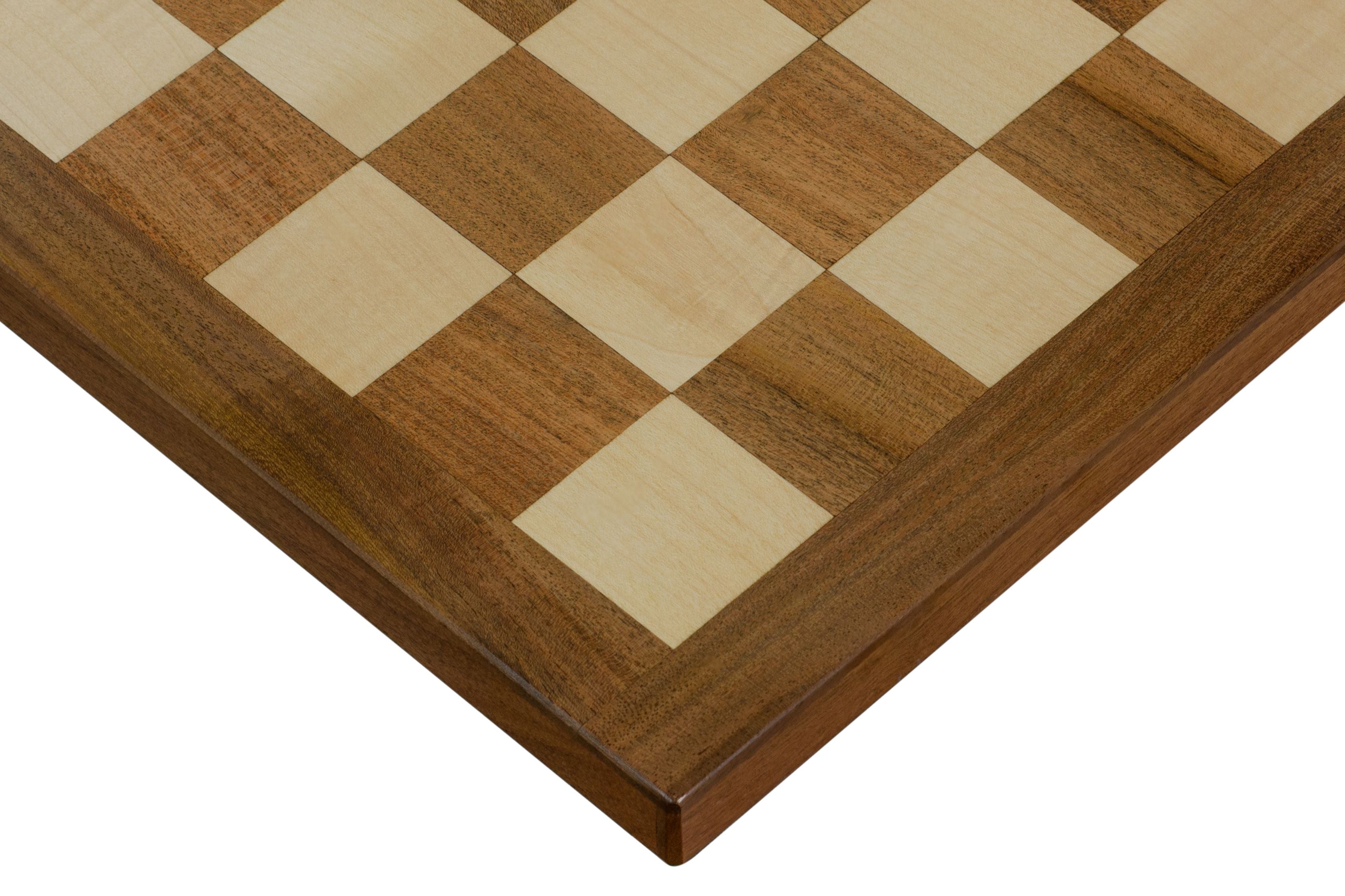 Ebony-Style Folding Chess Board with Notation – 21.25″ Tournament Size