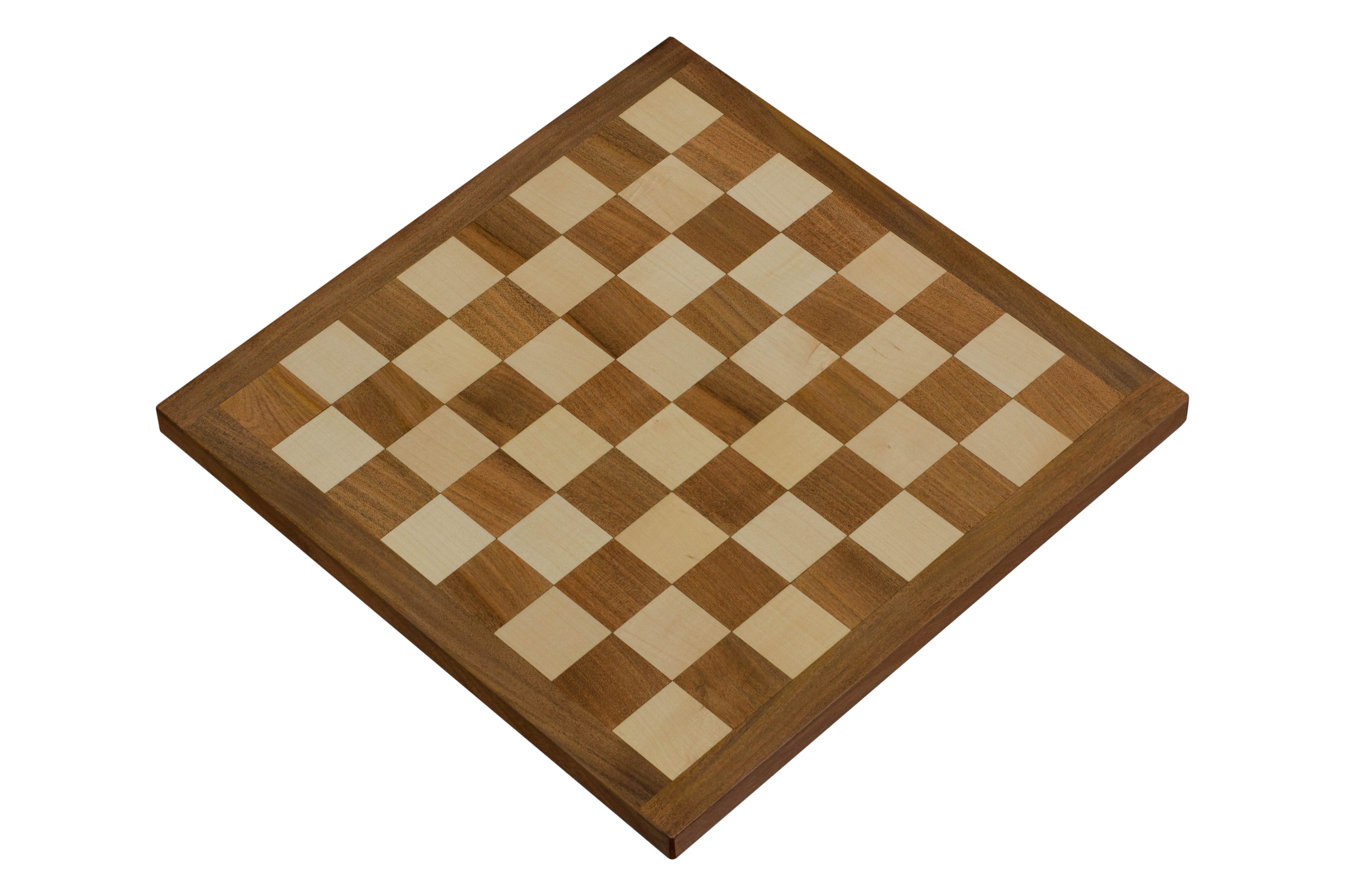 Ebony-Style Folding Chess Board with Notation – 21.25″ Tournament Size