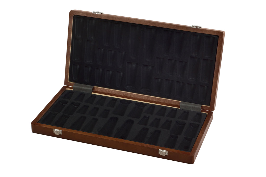 Walnut & Maple Inlaid Chess Box with Notation – 2.0 in Squares (50 mm)