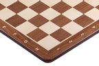 Padauk & Sycamore Chess Board 15.7″ – With Notation, Rounded Corners