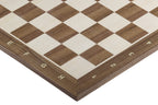 Walnut & Maple Chess Board 18.9″ – With Notation
