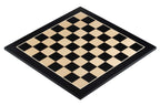 Ebony & Maple Chess Board 17.3″ – Without Notation, Inlaid Finish