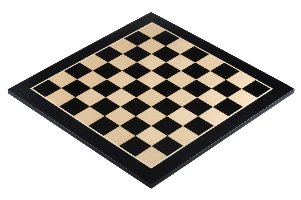 Black Mahogany & Maple Chess Board 18.9″ – Without Notation