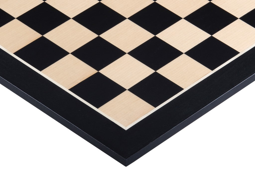 Black Mahogany & Maple Chess Board 18.9″ – Without Notation