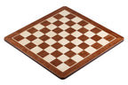 Padauk & Maple Chess Board 18.9″ – Without Notation, Rounded Corners